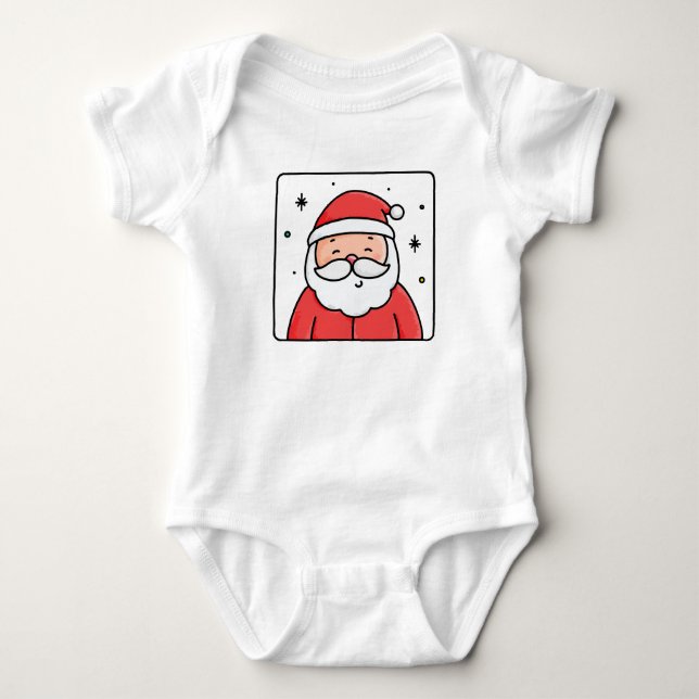 Body Para Bebê Papai Noel (Frente)