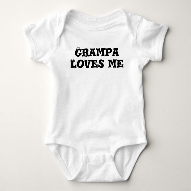 Body Para Bebê Papai simples me ama cuecas de bebê (Frente)