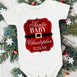 Body Para Bebê Papais noeis Baby | Bebê de Natal