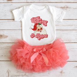 Body Para Bebê Papais noeis cor-de-rosa vermelho para esmeril fic