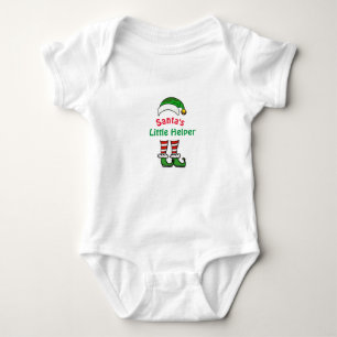 Body Para Bebê Papais noeis Elf Hat e Leggings