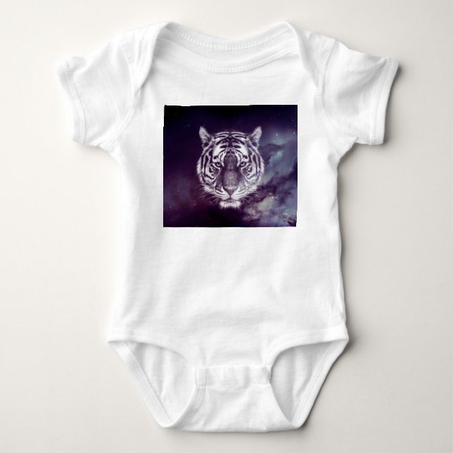 Body Para Bebê Papel de parede de rosto do galáxio Tiger (Frente)