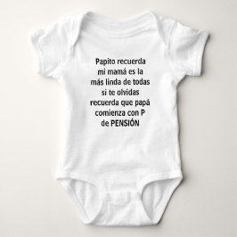 Body Para Bebê papito recuerda