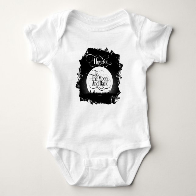 Body Para Bebê Para A Lua E Para Trás De Bebê (Frente)