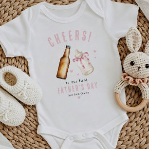 Body Para Bebê Parabéns ao nosso primeiro Dia dos Pais, lindo pre