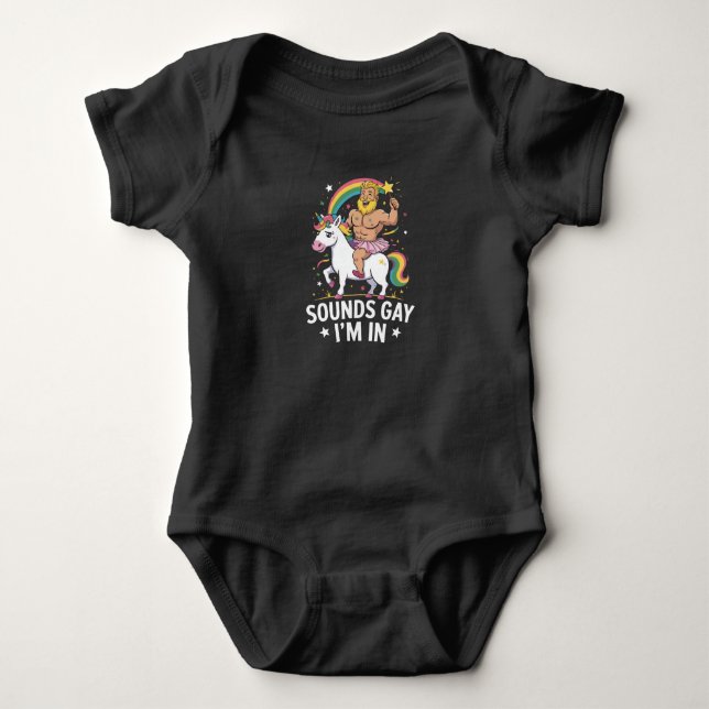 Body Para Bebê Parece Gay Estou Dentro (Frente)