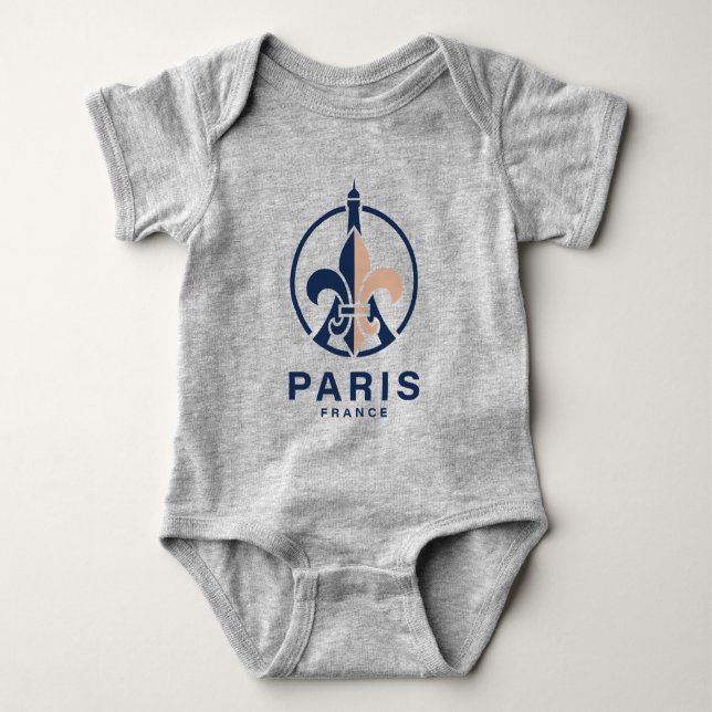 Body Para Bebê Paris França Europa (Frente)