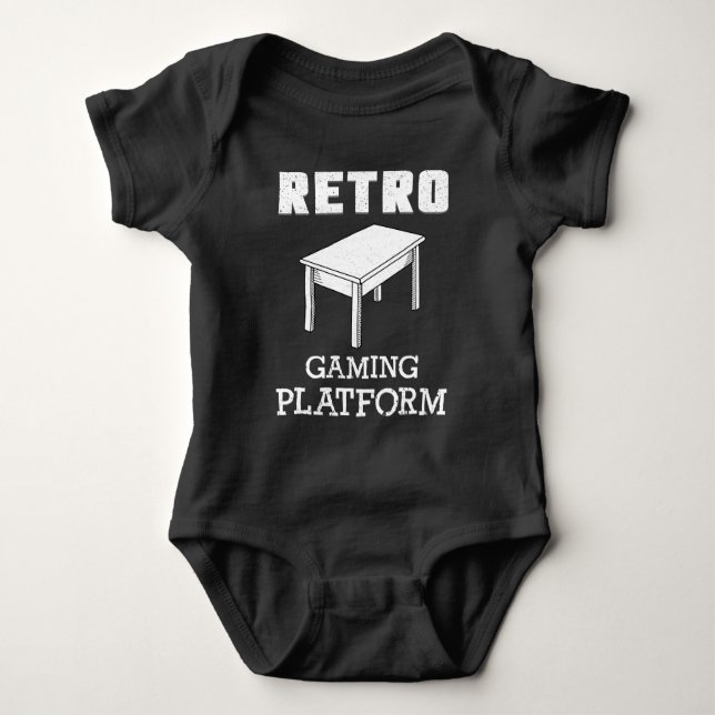 Body Para Bebê Paródia original retro do jogo para amantes do (Frente)