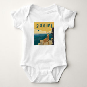 Body Para Bebê Parque Nacional Shenandoah Veado