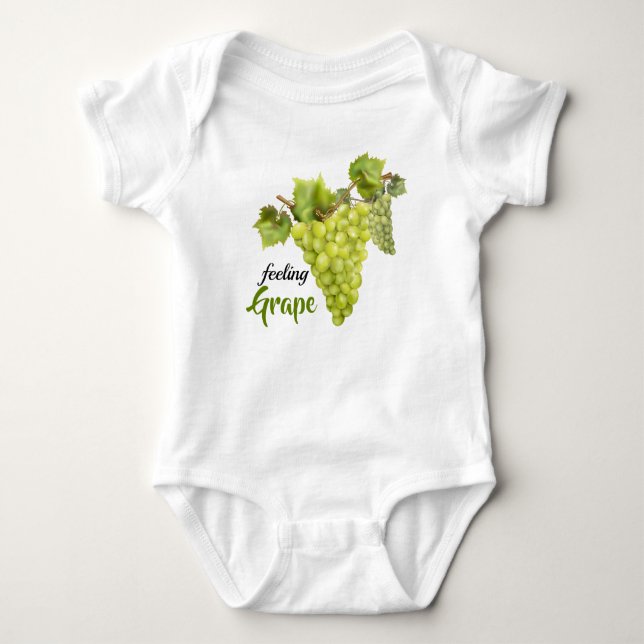 Body Para Bebê Parreira de Uvas Fruta (Frente)
