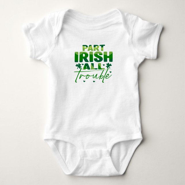 Body Para Bebê Part Irish All Trouble (Frente)