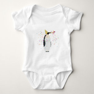 Body Para Bebê Partida de pinguins - Animais com festa