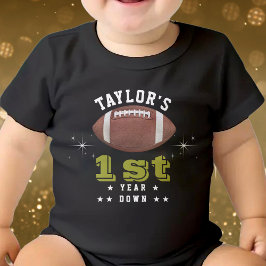 Body Para Bebê Partido primeiro aniversario de Futebol Americano