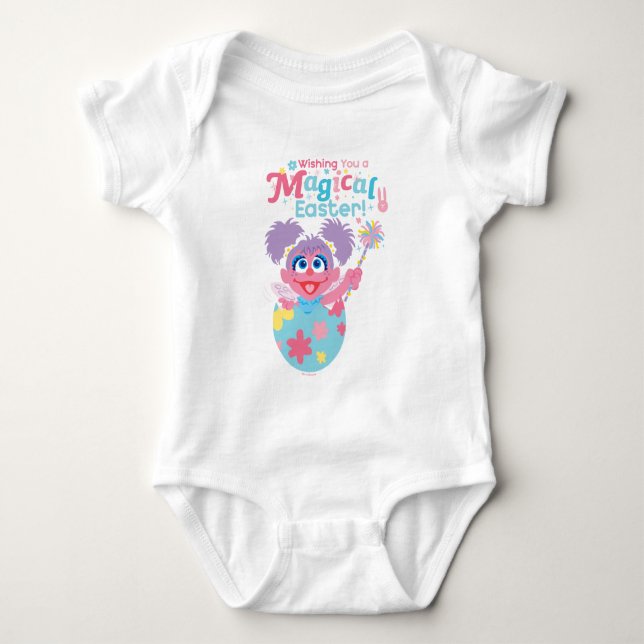 Body Para Bebê Páscoa Abby Cadabby (Frente)