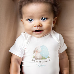 Body Para Bebê Páscoa Coelhinha Bonita Nome Personalizado Cotton