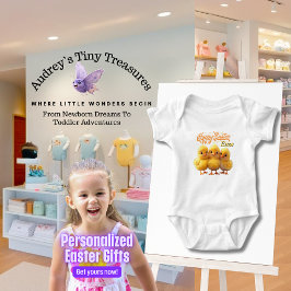 Body Para Bebê Páscoa Personalizada Bodyfato para Bebê Chic