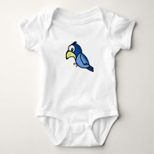 Body Para Bebê Pássaro Azul