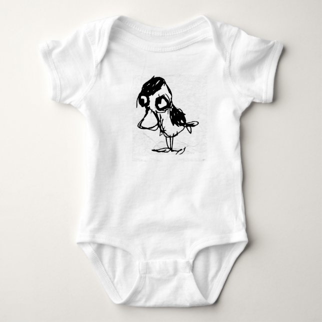Body Para Bebê Pássaro Irritado (Frente)