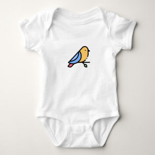 Body Para Bebê Pássaro Pequeno