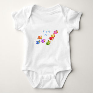 Body Para Bebê Pássaros Voadores Felizes Coloridos - Pássaros E