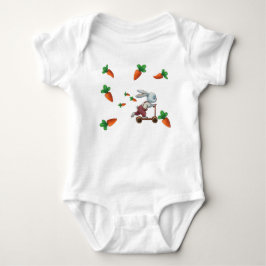 Body Para Bebê Passeio do Coelho Caprichoso