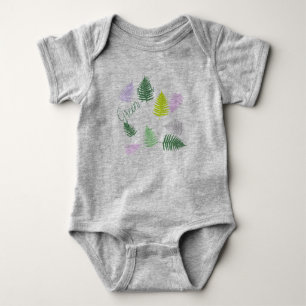 Body Para Bebê Pastel Colors Lucky Fern