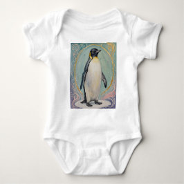Body Para Bebê Pastel Penguin mágico