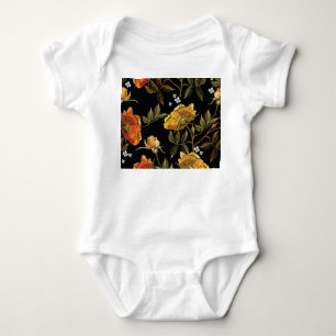 Body Para Bebê Patchwork Gentle: Design de Desenho Mão