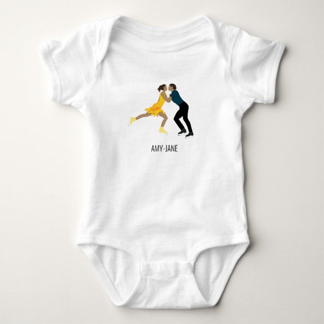 Body Para Bebê Patinação de Figura (Frente)