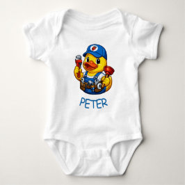 Body Para Bebê Pato de Borracha Encanador