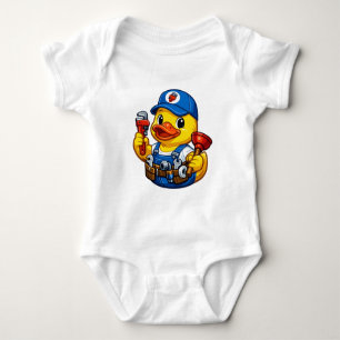Body Para Bebê Pato de Borracha Encanador