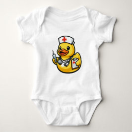 Body Para Bebê Pato de Borracha Enfermeiro