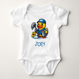 Body Para Bebê Pato de Borracha Zelador