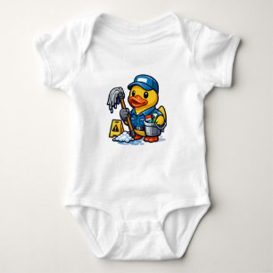 Body Para Bebê Pato de Borracha Zelador
