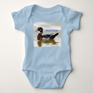 Body Para Bebê Pato de madeira para bebê