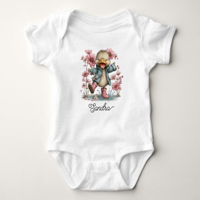 Body Para Bebê Patozinho Fofo (Frente)