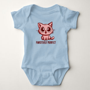 Body Para Bebê Pawsitively Purfect, linda Ganga Kitten