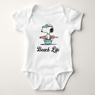 Body Para Bebê PEANUTS   Beach Bum Snoopy