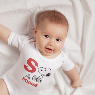 Body Para Bebê PEANUTS Esnoopia Personalizada