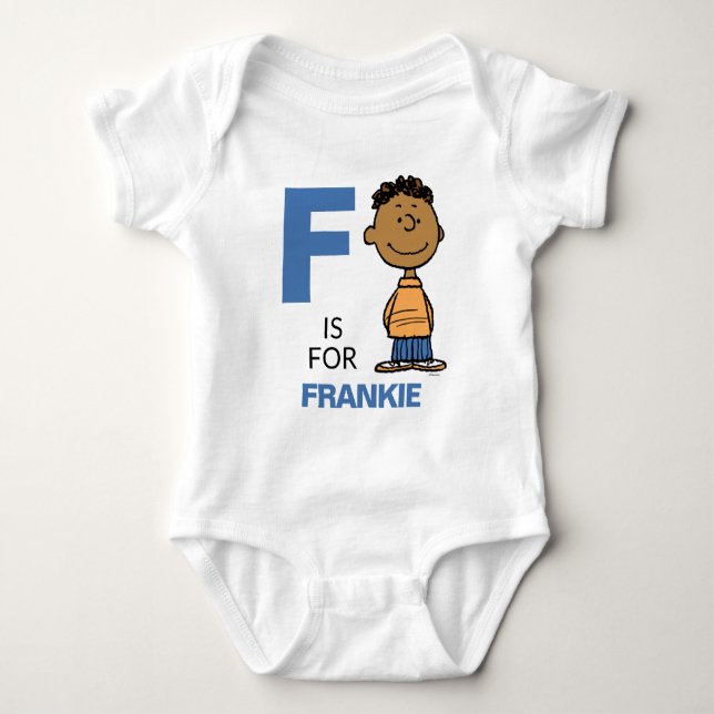 Body Para Bebê PEANUTS | Franklin personalizado (Frente)