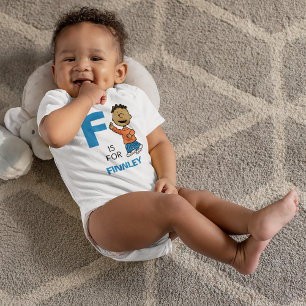 Body Para Bebê PEANUTS Franklin personalizado
