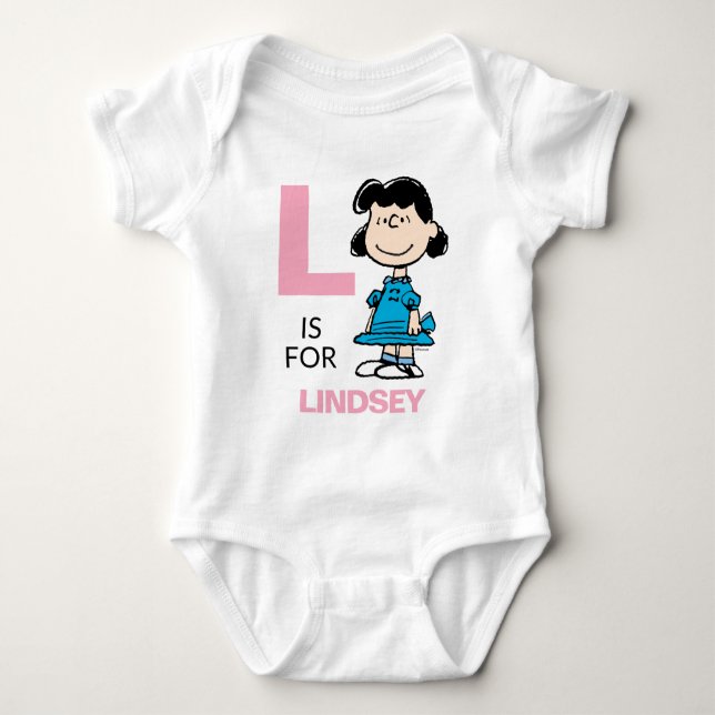 Body Para Bebê PEANUTS | Lucy Personalizada (Frente)