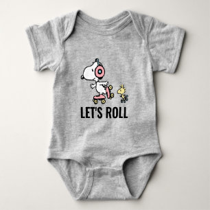 Body Para Bebê PEANUTS Snoopy & Woodstock Roll de Vamos