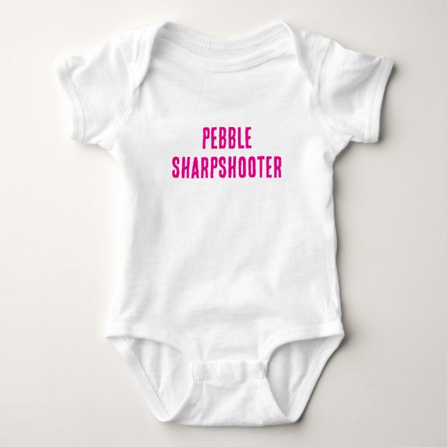 Body Para Bebê Pebble Sharpshooter - (Frente)