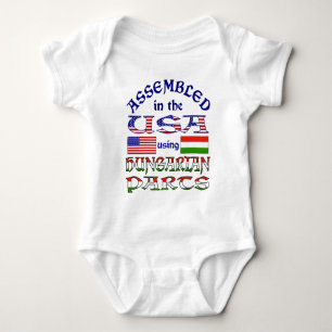 Body Para Bebê Peças Húngaras Frente
