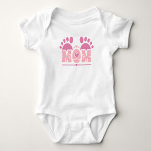 Body Para Bebê Pegada do Coração da MÃE