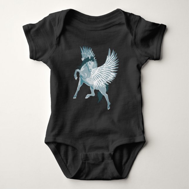 Body Para Bebê Pegasus Mitologia Grega Cavalo Alado (Frente)