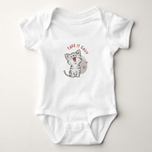 Body Para Bebê pegue leve roupa engraçada para bebês de gatinho