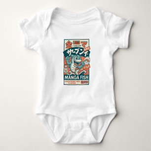Body Para Bebê Peixe Mangá