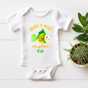 Body Para Bebê peixe ouro